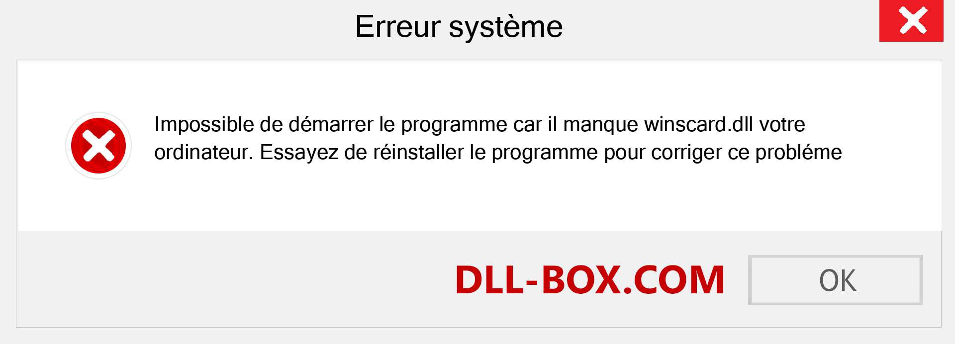 Le fichier winscard.dll est manquant ?. Télécharger pour Windows 7, 8, 10 - Correction de l'erreur manquante winscard dll sur Windows, photos, images